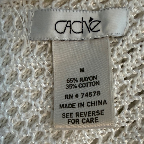 Cache Ivory Knit Top - Picture 4 of 5